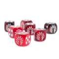 Conquest - First Blood Logo on Dark Red/Black Marbled Dice (x24) 0
