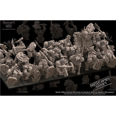 20 Iron Orcs with weapon & shield