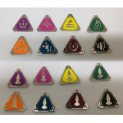 Twilight Imperium - Ensemble de jetons Command and Control en m&eacute;tal &eacute;maill&eacute;