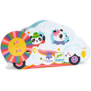 Puzzle Silhouette - Voiture nuage - 16 pi&egrave;ces