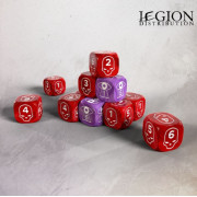 Grimdark Future - One Page Rules 16mm Wound & Spell Dice Set (10)