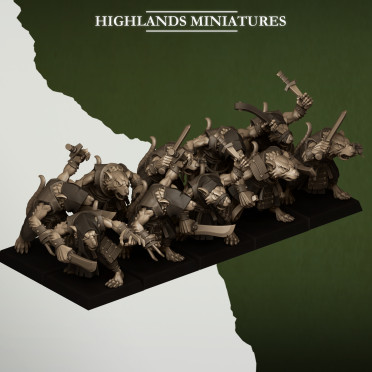 Highlands Miniatures - Sewer Vermin - Vermin Thugs