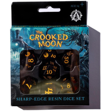 Crooked Moon - Sharp Resin Dice Set