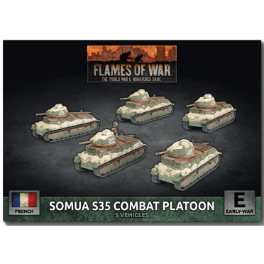 Flames of War - Blitzkrieg - Somua S35 Tank Platoon