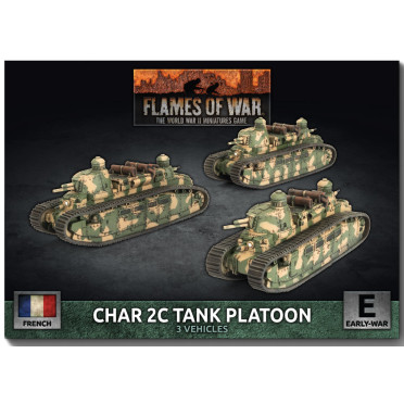 Flames of War - Blitzkrieg - Char 2C Tank Platoon