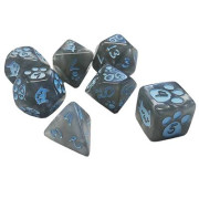 Kitten - Polyhedral Dice Set - Gray