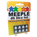 Meeple - D6 Dice Set - Black 0