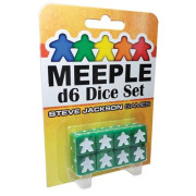 Meeple - D6 Dice Set - Green