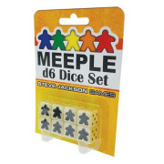 Meeple - D6 Dice Set - White