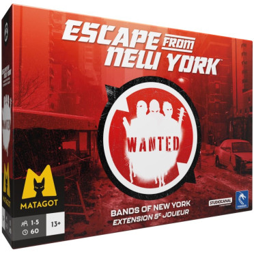 Boite de Escape From New York - Bands of New York : Extension 5e Joueur - Occasion