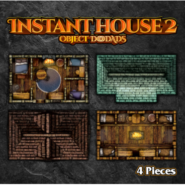 Boite de Roleplaying Objects - Instant Houses 2 - 4 Pieces