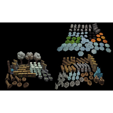 Boite de Kit de décors 3D compatible avec Frosthaven
