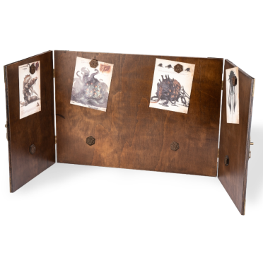 Boite de Écran Maitre de jeu en bois et métal