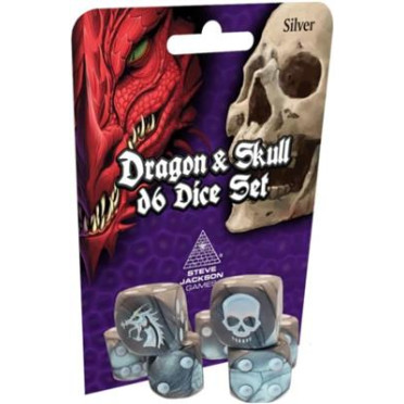 Boite de Dragon & Skull Dice Pack Silver