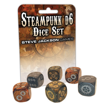 Boite de Steampunk D6 Dice Set