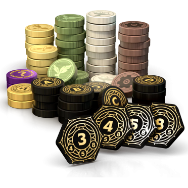 Boite de Skyrise - Pack de pions en bois
