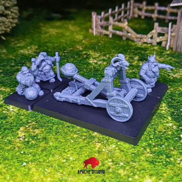 Boite de Apache Studio - Seigneurs nains - Catapulte et ses servants