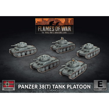 Boite de Flames of War - Blitzkrieg - Panzer 38(t) Platoon