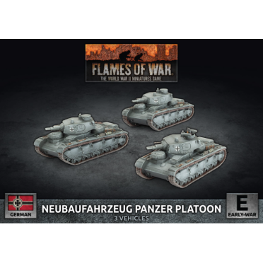 Boite de Flames of War - Blitzkrieg - Neubaufahrzeug Panzer Platoon