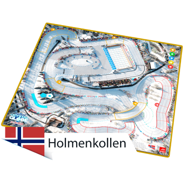 Boite de Biathlon Crystal Globe - Double-pistes 3D Holmenkollen