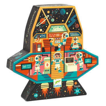 Boite de Puzzle Silhouette - Station spatiale - 54 Pièces