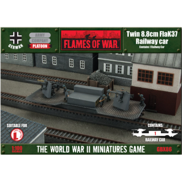 Boite de Flames of War - Twin 8.8cm FlaK Railway Car