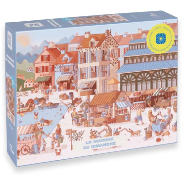 Boite de Puzzle - Le Marché du Dimanche – 1000 pièces