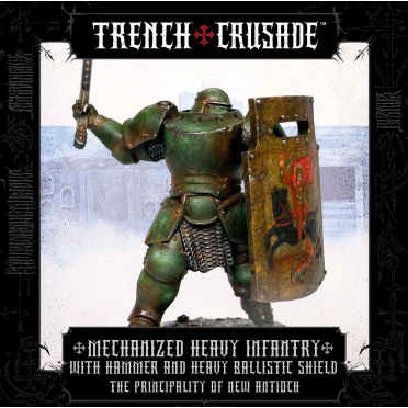 Boite de Trench Crusade - The Principality of New Antioch - Mechanized Heavy Infantry with Hammer and Heavy Ballistic Shield