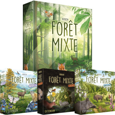 Boite de Forêt Mixte - jeu de base + 3 extensions