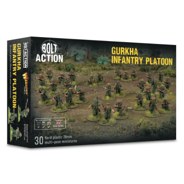 Boite de Bolt Action - Commonwealth - Gurkha Infantry Platoon
