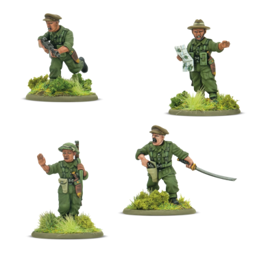 Boite de Bolt Action - Commonwealth - Gurkha Platoon Commanders