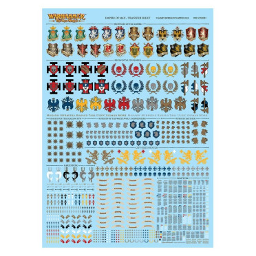 Boite de Warhammer - The Old World - Empire : Planche de Décalcos