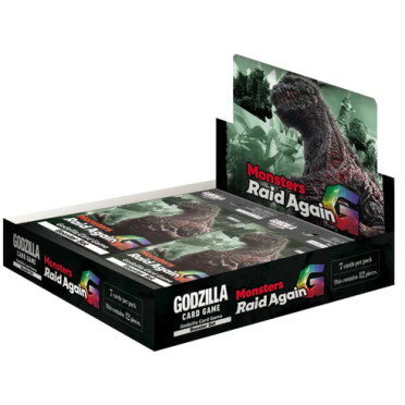 Boite de Godzilla Card Game: Monsters Raid Again - 12 Boosters Display