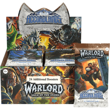 Boite de Warlord : Saga of the  Storm CCG - Into the Accordiands - 24 Boosters Display