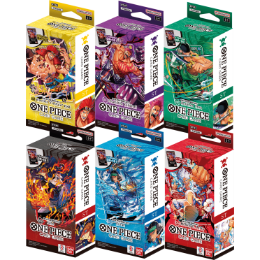 Boite de Bundle One Piece Le Jeu de Cartes : 6 Decks pour Débutant 31 à 36