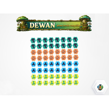 Boite de Jetons Terrain – Compatibles avec Dewan