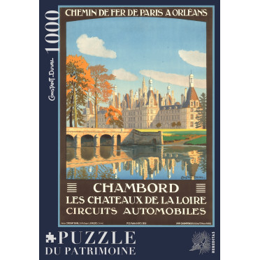Boite de Puzzle - Château de Chambord par Constant-Duval - 1000 pièces
