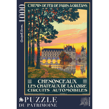 Boite de Puzzle - Château de Chenonceau par Constant-Duval - 1000 pièces