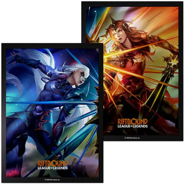Boite de Riftbound: League of Legends Vendetta - 100 Art Sleeves - Diana vs Leona