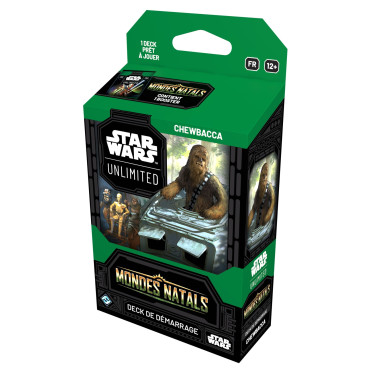 Boite de Star Wars Unlimited : Mondes Natals - Deck de Démarrage : Chewbacca