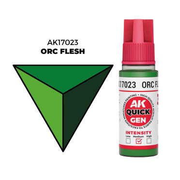 Boite de Quick Gen Color Ak Interactive - Orc Green