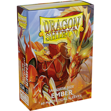 Boite de Dragon Shield - 60 Japanese Matte Dual Sleeves: Ember