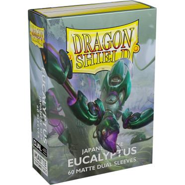 Boite de Dragon Shield - 60 Japanese Matte Dual Sleeves: Eucalyptus