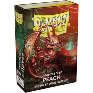 Boite de Dragon Shield - 60 Japanese Matte Dual Sleeves: Peach