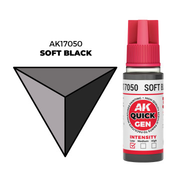 Boite de Quick Gen Color Ak Interactive - Soft Black