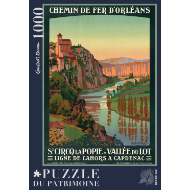 Boite de Puzzle - Saint-Circq-Lapopie par Constant-Duval - 1000 pièces