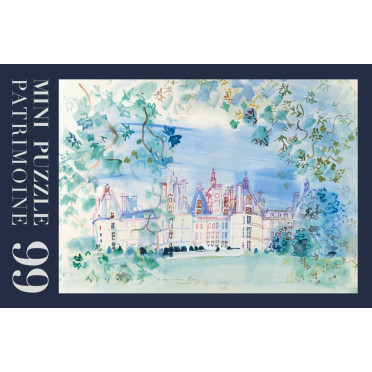 Boite de Puzzle - Château de Chambord par Raoul Dufy - 99 pièces