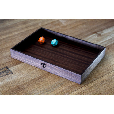 Boite de Dice Tray Tarsia Classic - Noyer Noir