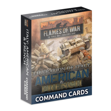 Boite de Flames of War - Liberation of Italy - American and French Command Card Pack