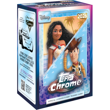 Boite de Topps - Chrome Disney 2026 - Value Box 32 cartes